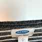 Striped Black + White Long Maternity Top / Large