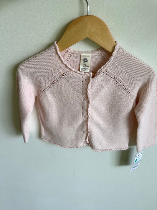 Blush Scalloped Trim Cardigan (With Tags) / 9m