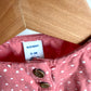 Dotted Ruffle Sleeve Bubble Romper / 0-3m