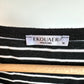 Labor Gown Striped Maternity Dress / M