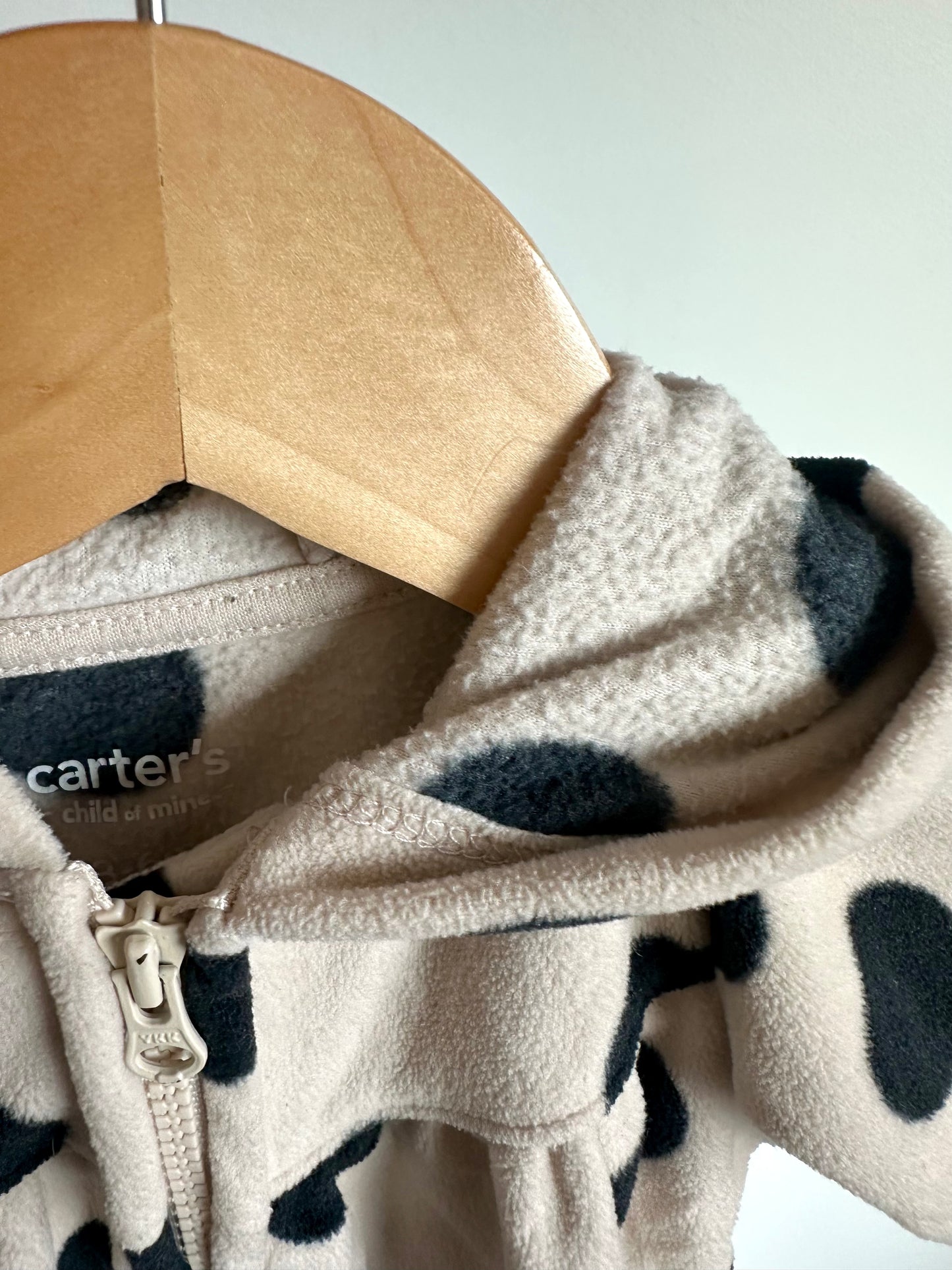 Dotted Hood Jumpsuit / 3-6m