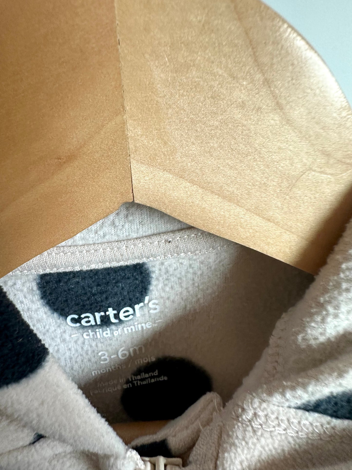 Dotted Hood Jumpsuit / 3-6m