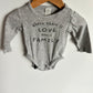 Family Grey Bodysuit / 4-6m