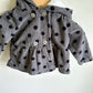 Hooded Grey Polka Dot Sweater / 6m