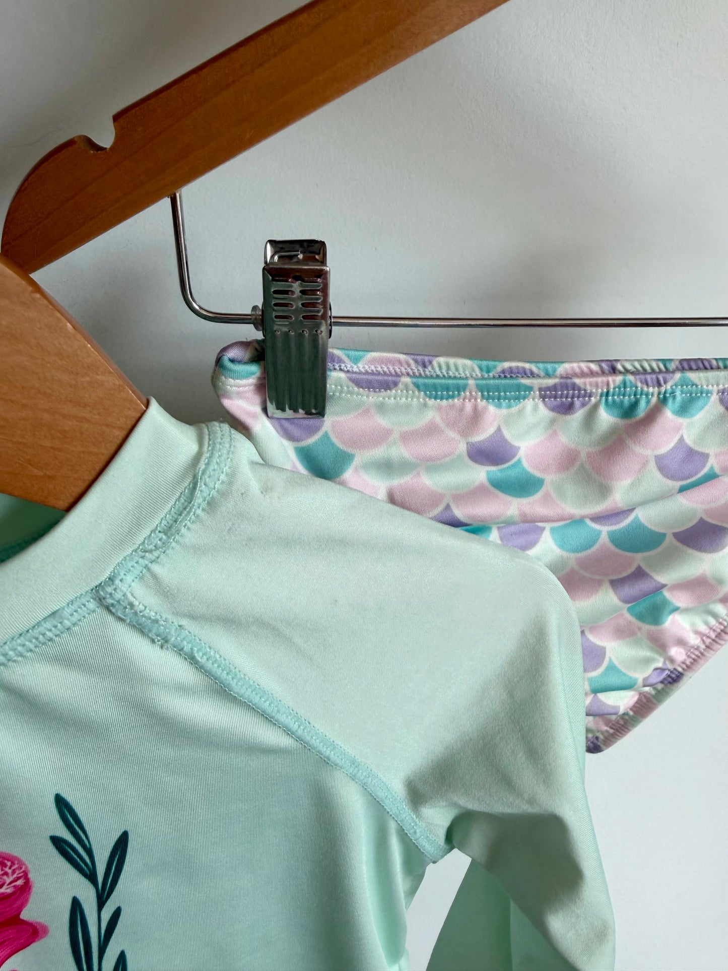 Mermaid Long Sleeve + Bottom Swim Suit / 3T