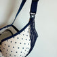 Polka Dot Lace Padded Bra / L