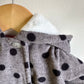 Hooded Grey Polka Dot Sweater / 6m