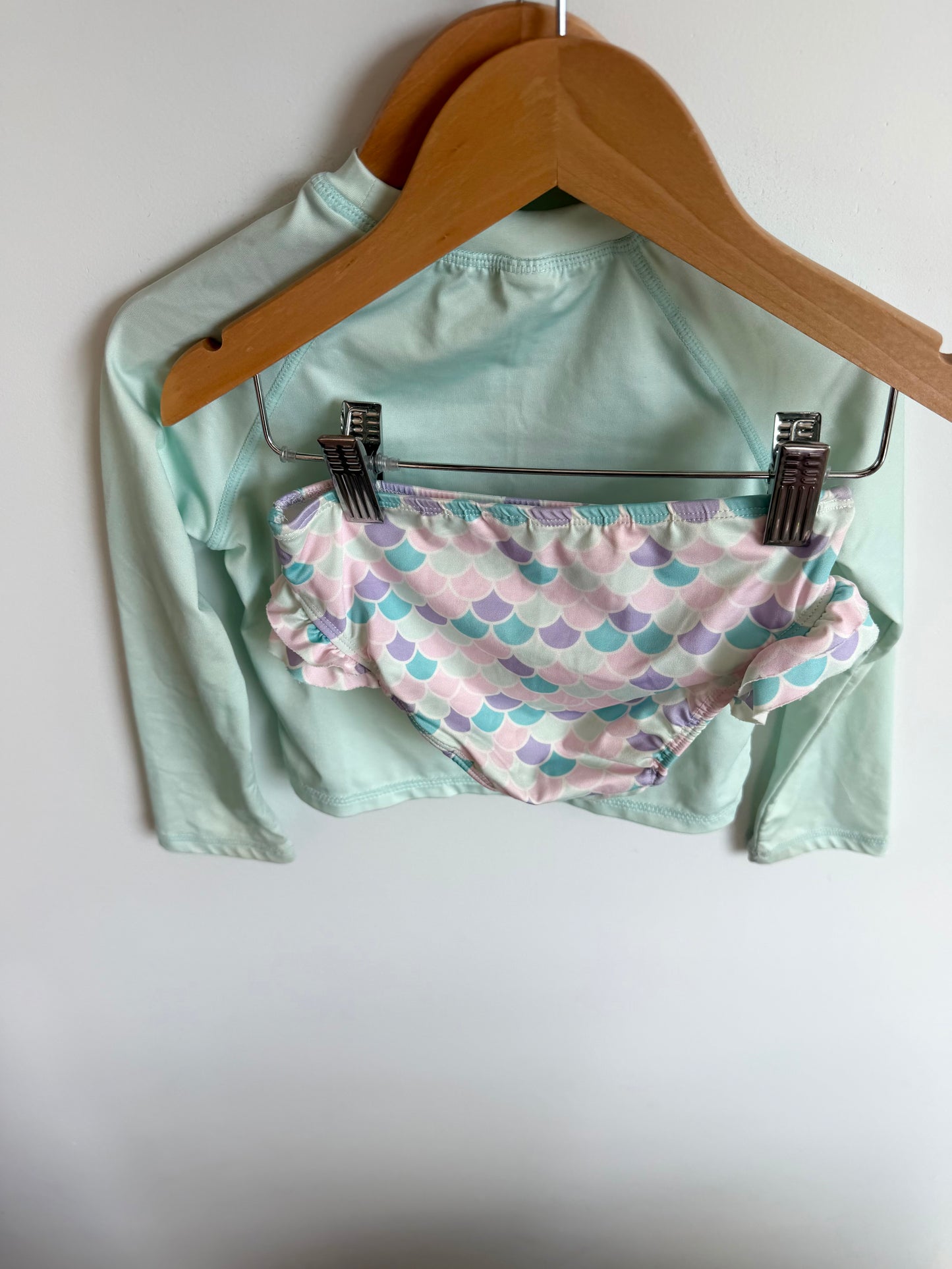 Mermaid Long Sleeve + Bottom Swim Suit / 3T