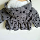 Hooded Grey Polka Dot Sweater / 6m