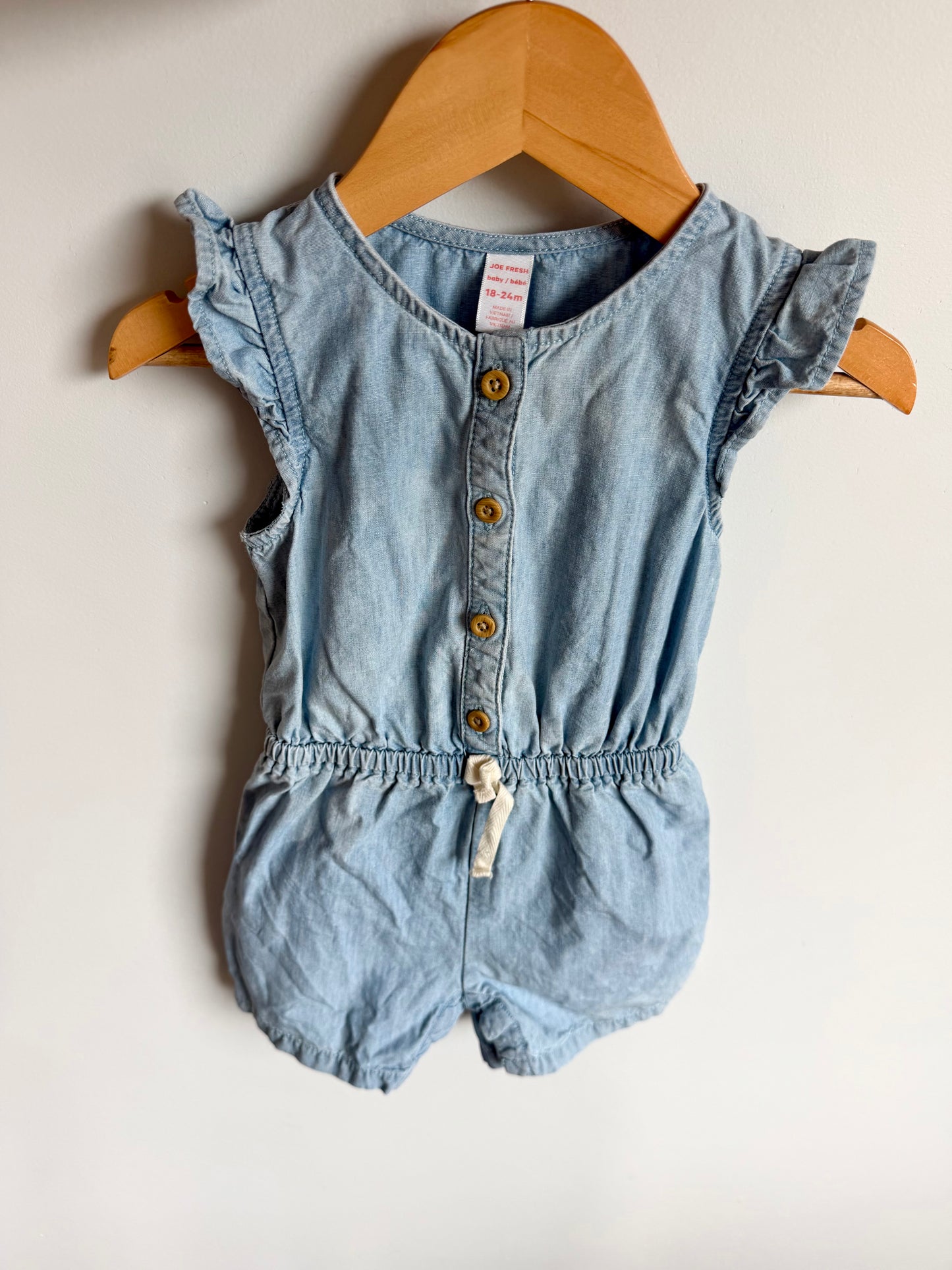Chambray Romper / 18-24m