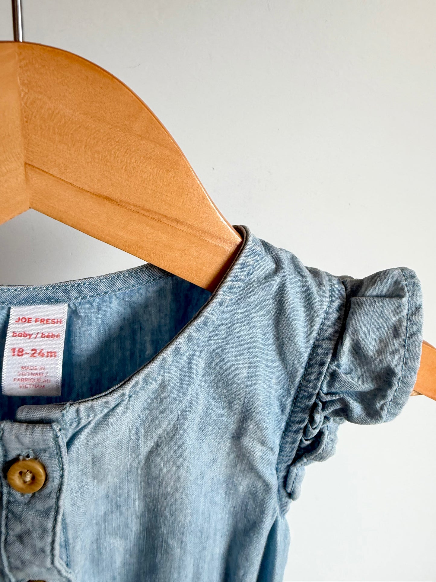 Chambray Romper / 18-24m