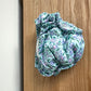 Blue with Purple Flower Swim Diaper / 0-3m