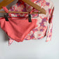 Floral Coral Three Piece Swim Suit / 3T