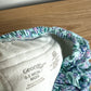 Blue with Purple Flower Swim Diaper / 0-3m