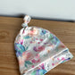 Pastel Floral Toque / 0-3m?
