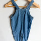 Denim Heart Pocket Overall Jumpsuit / 12-18m