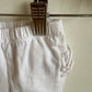 White Ruffle Bottom Leggings / 3-6m