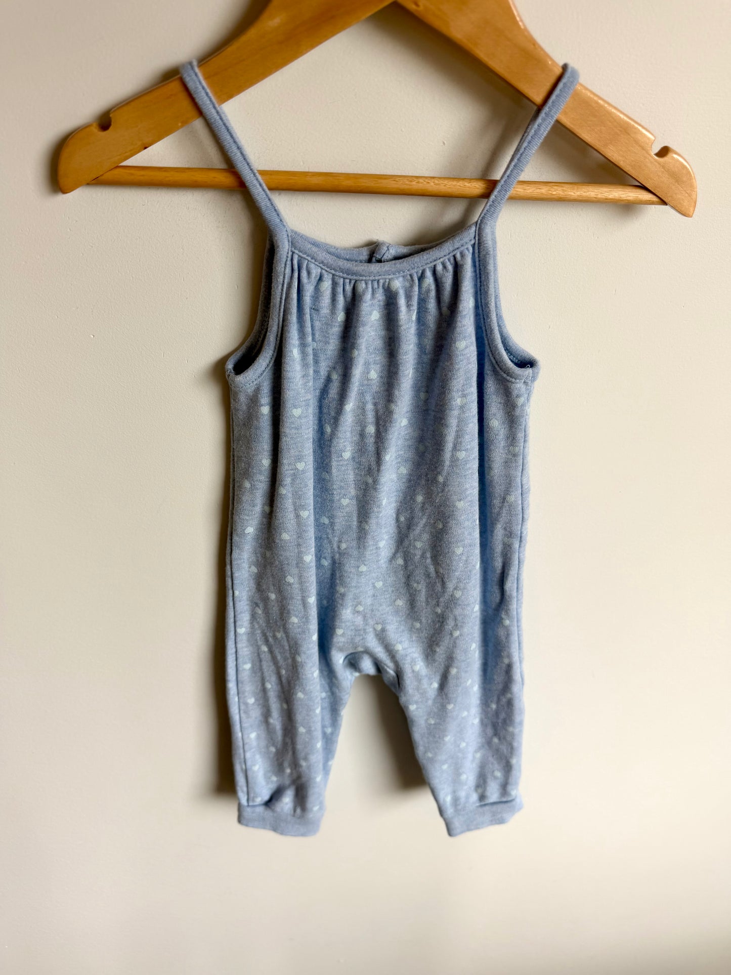 Blue Heart Jumpsuit / 6-12m