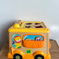 Wooden Shape Sorter Bus Toy (No Shipping)