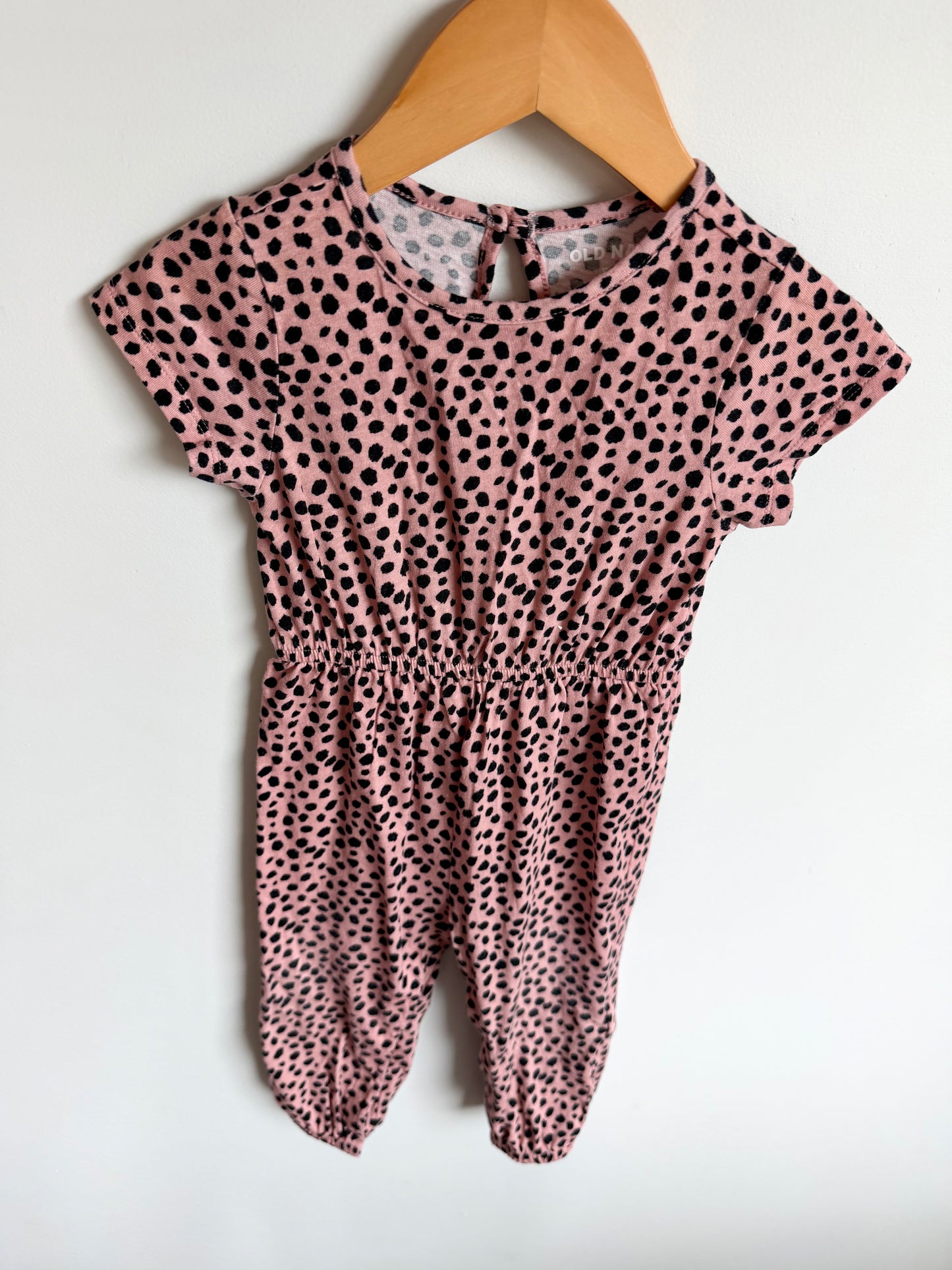 Pink Dotted Jumpsuit / 18-24m