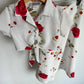 Vintage White Floral Top + Long Skirt / 4-5 years