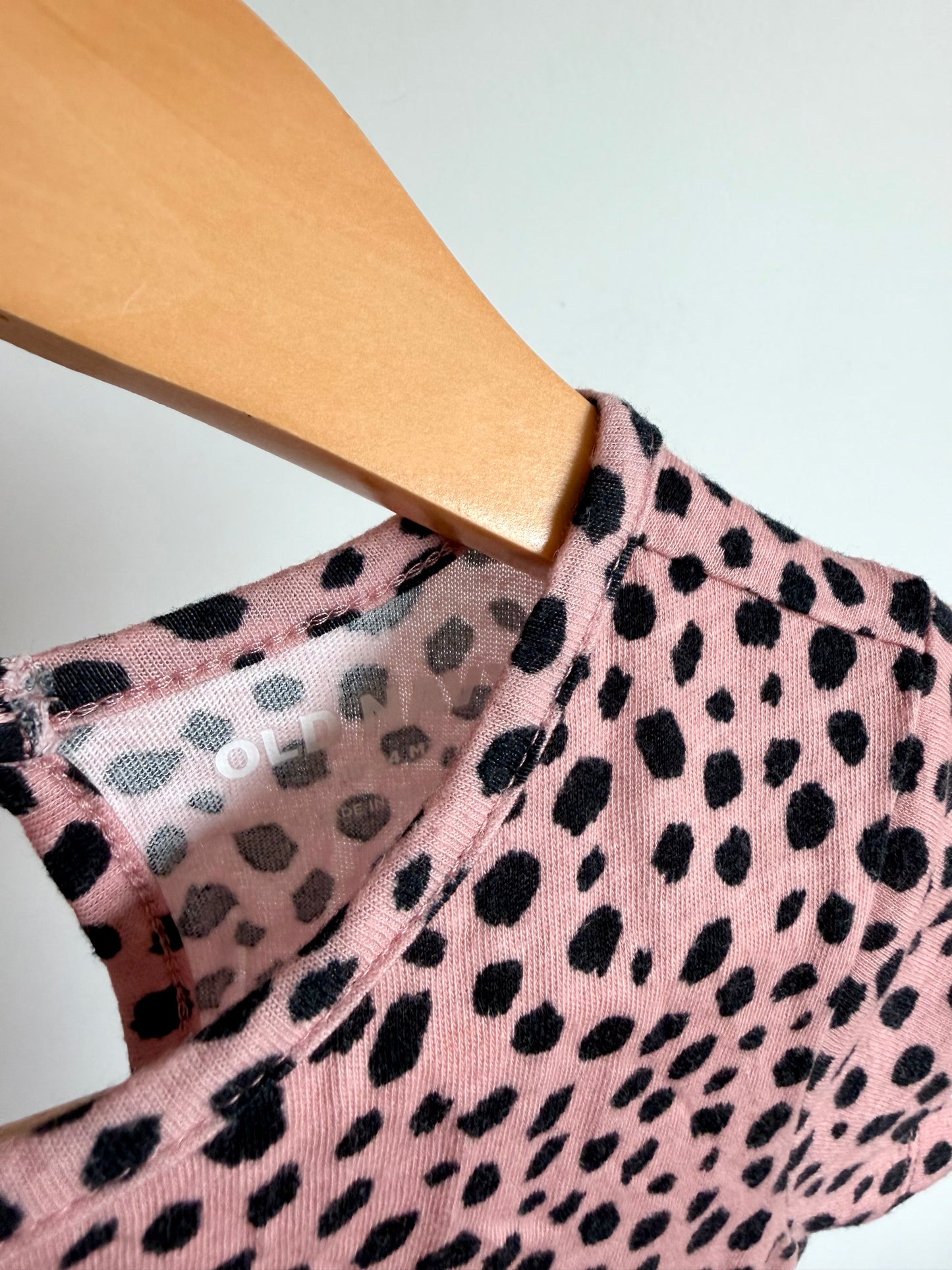 Pink Dotted Jumpsuit / 18-24m