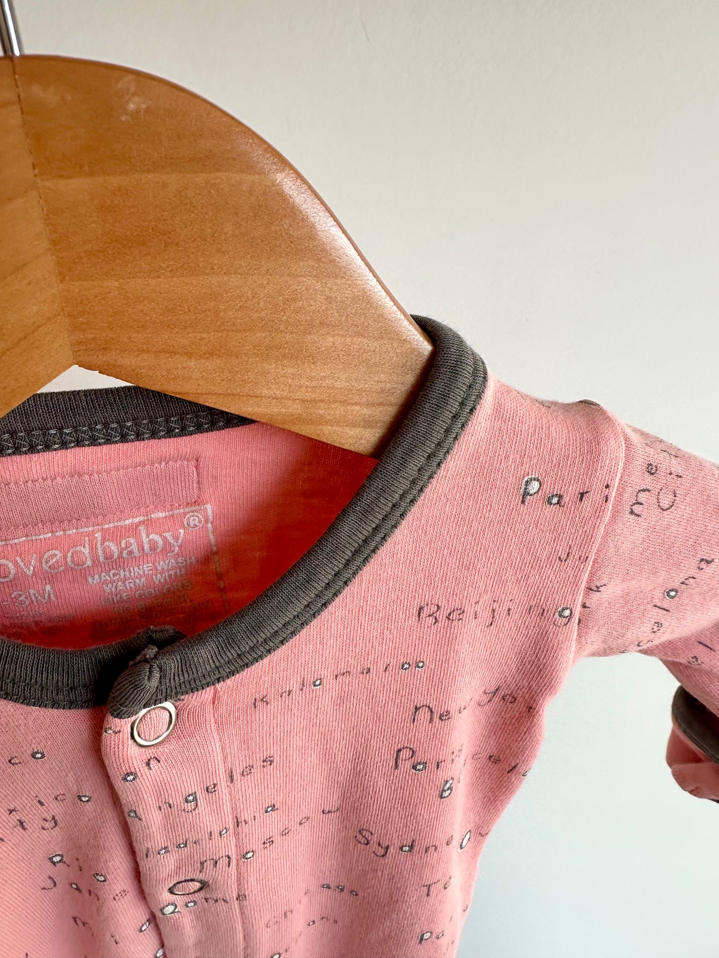Organic Cotton Cities Snap Sleeper / 0-3m