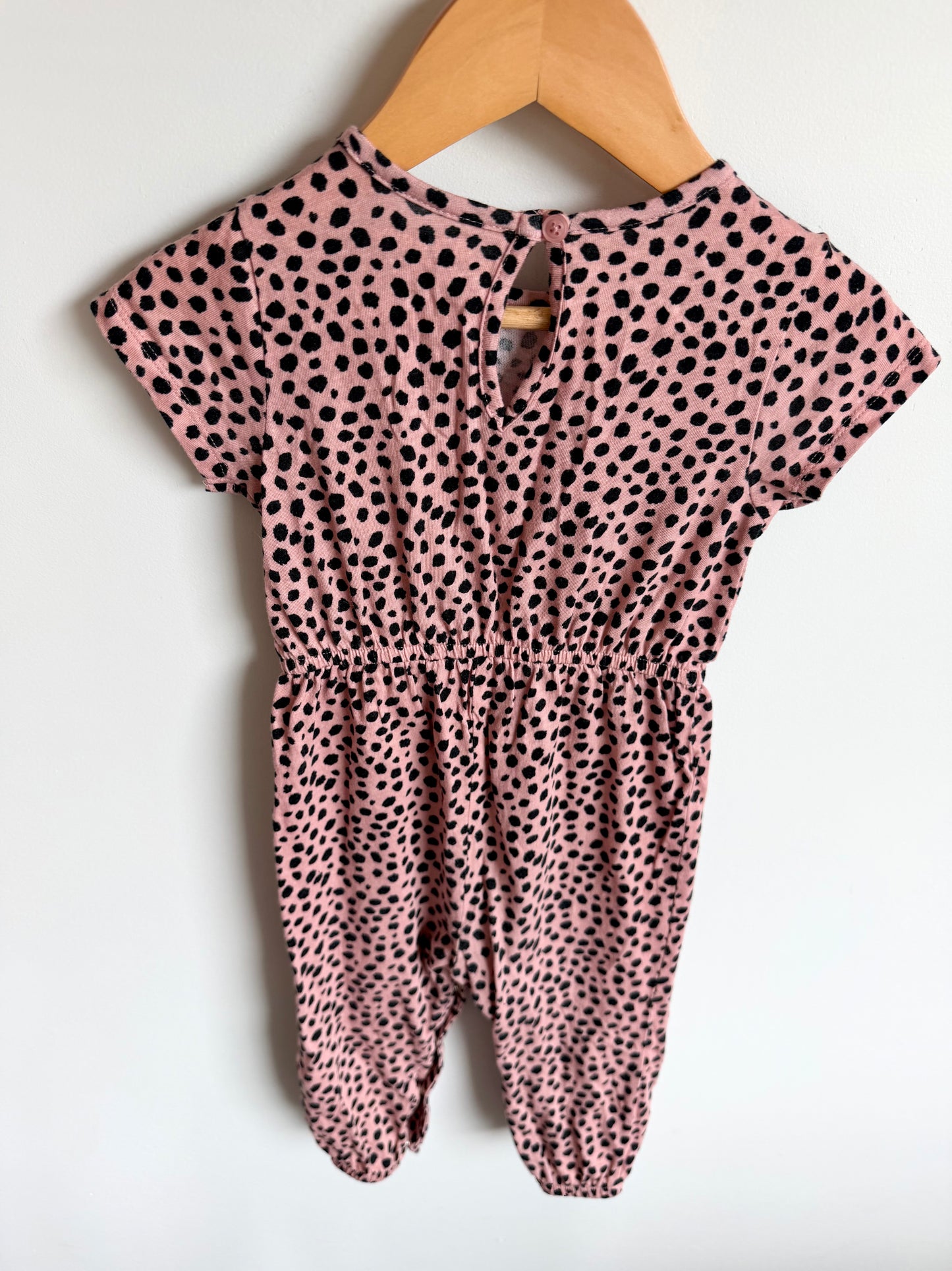 Pink Dotted Jumpsuit / 18-24m