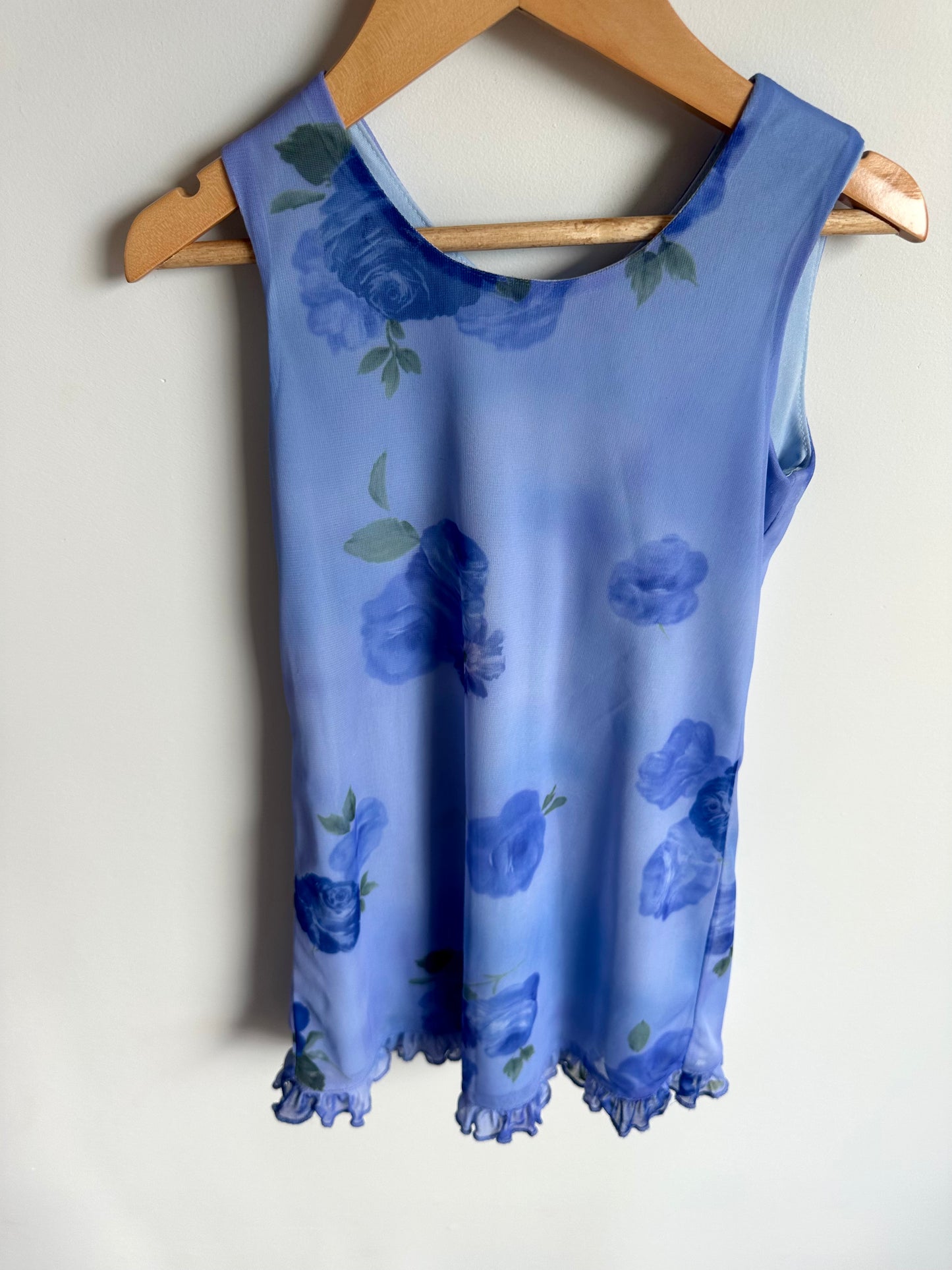 Vintage Girl Code Purple Flower Dress with Scarf / 5 years