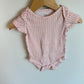 Pink Checkered Bodysuit / 0-3m