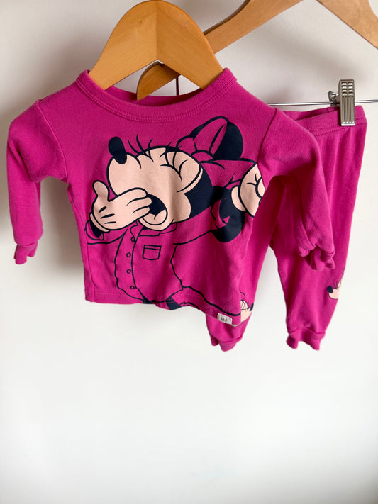 Minnie Pink Pj Set / 6-12m