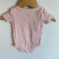 Pink Checkered Bodysuit / 0-3m