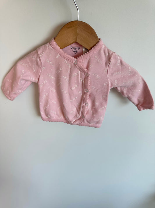 Guess Pink Wrap Long Sleeve Top / 3-6m