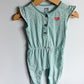 Sleeveless Green Spotted  Heart Jumpsuit / 18m