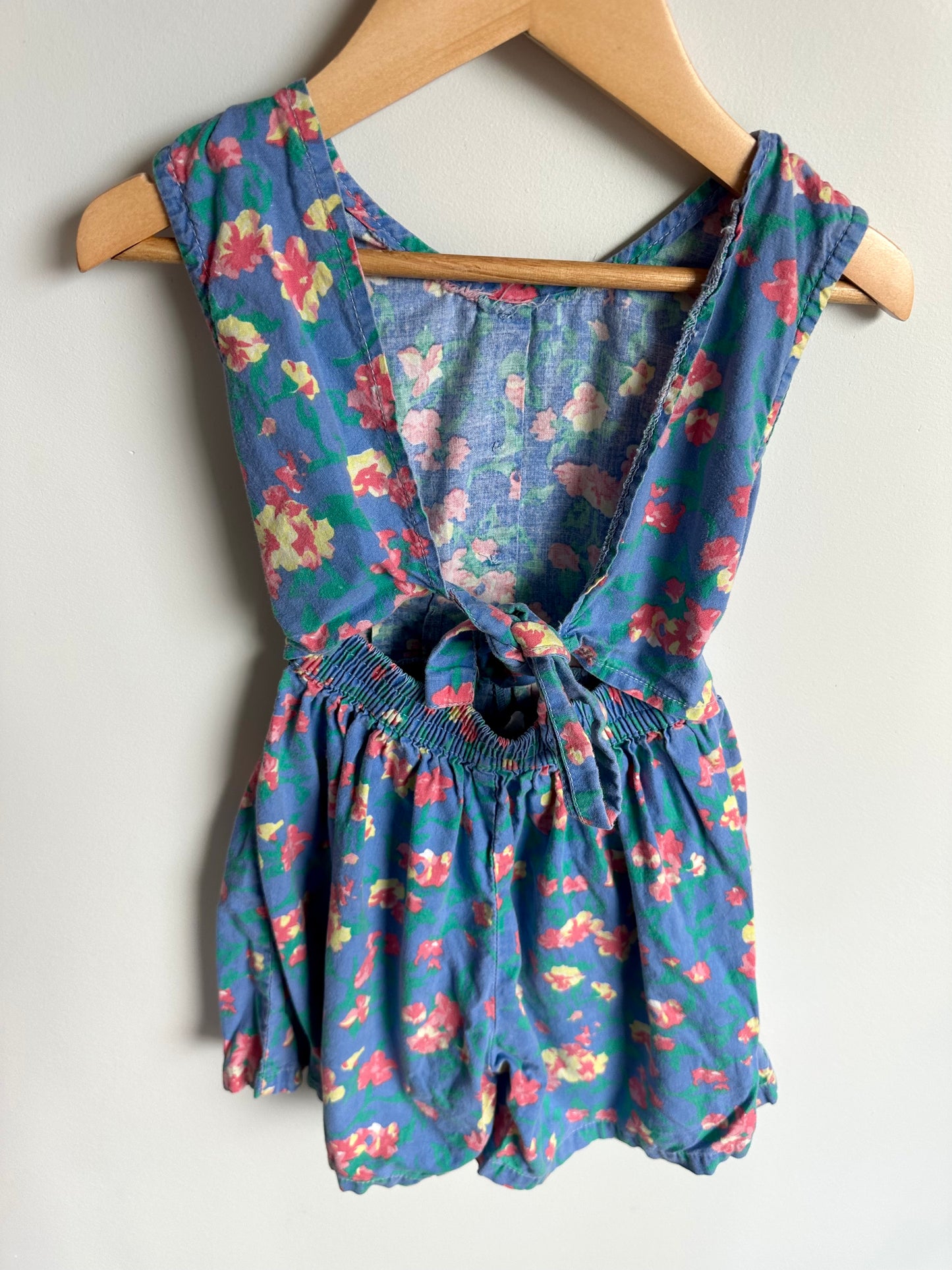 Vintage Noah's Arc Floral Romper / 5 years