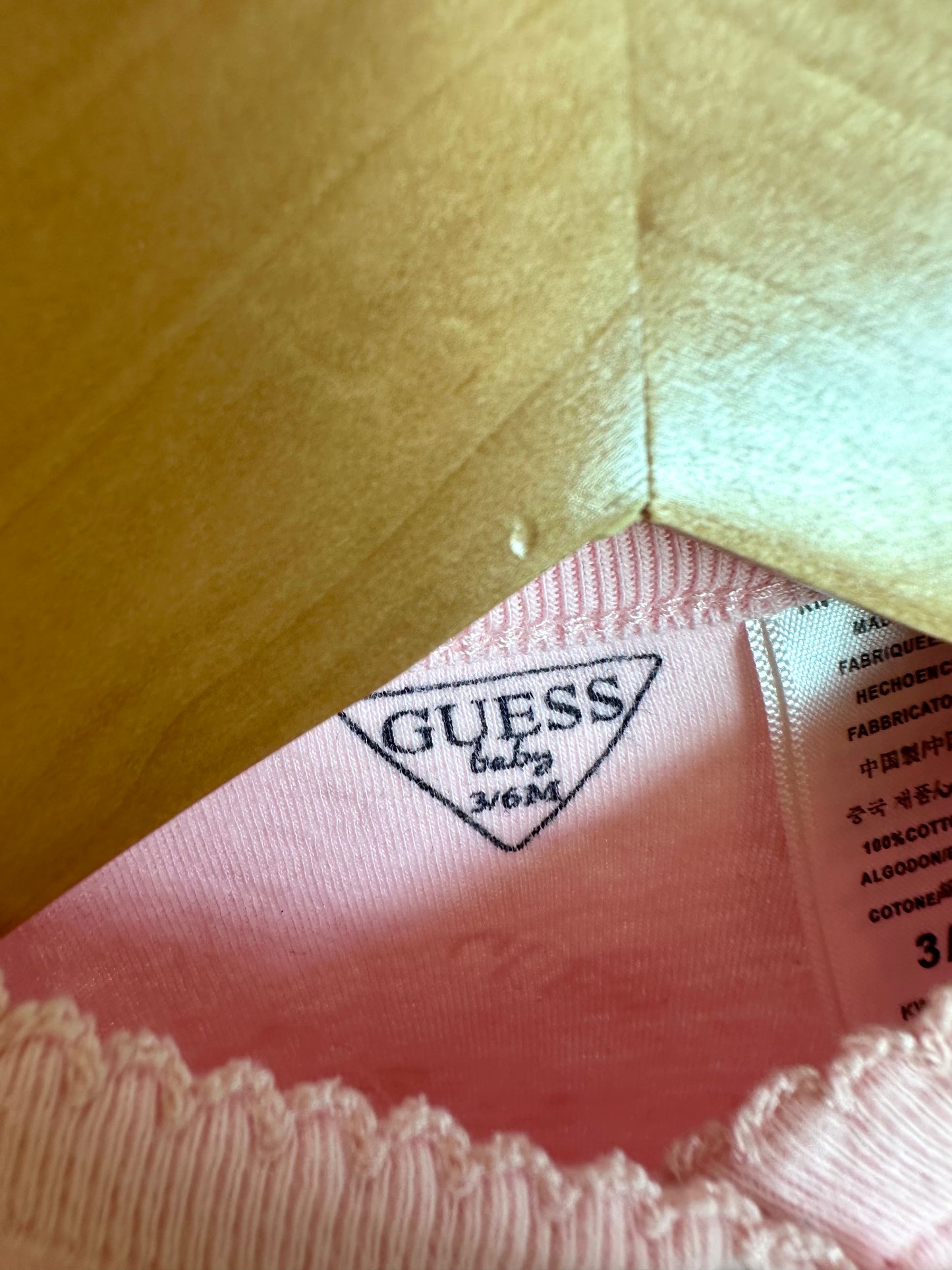 Guess Pink Wrap Long Sleeve Top / 3-6m