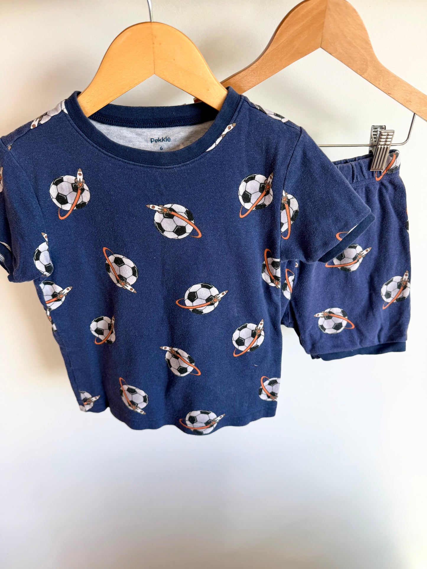 Soccer Rocket PJ Shorts + Top Set / 5-6 years