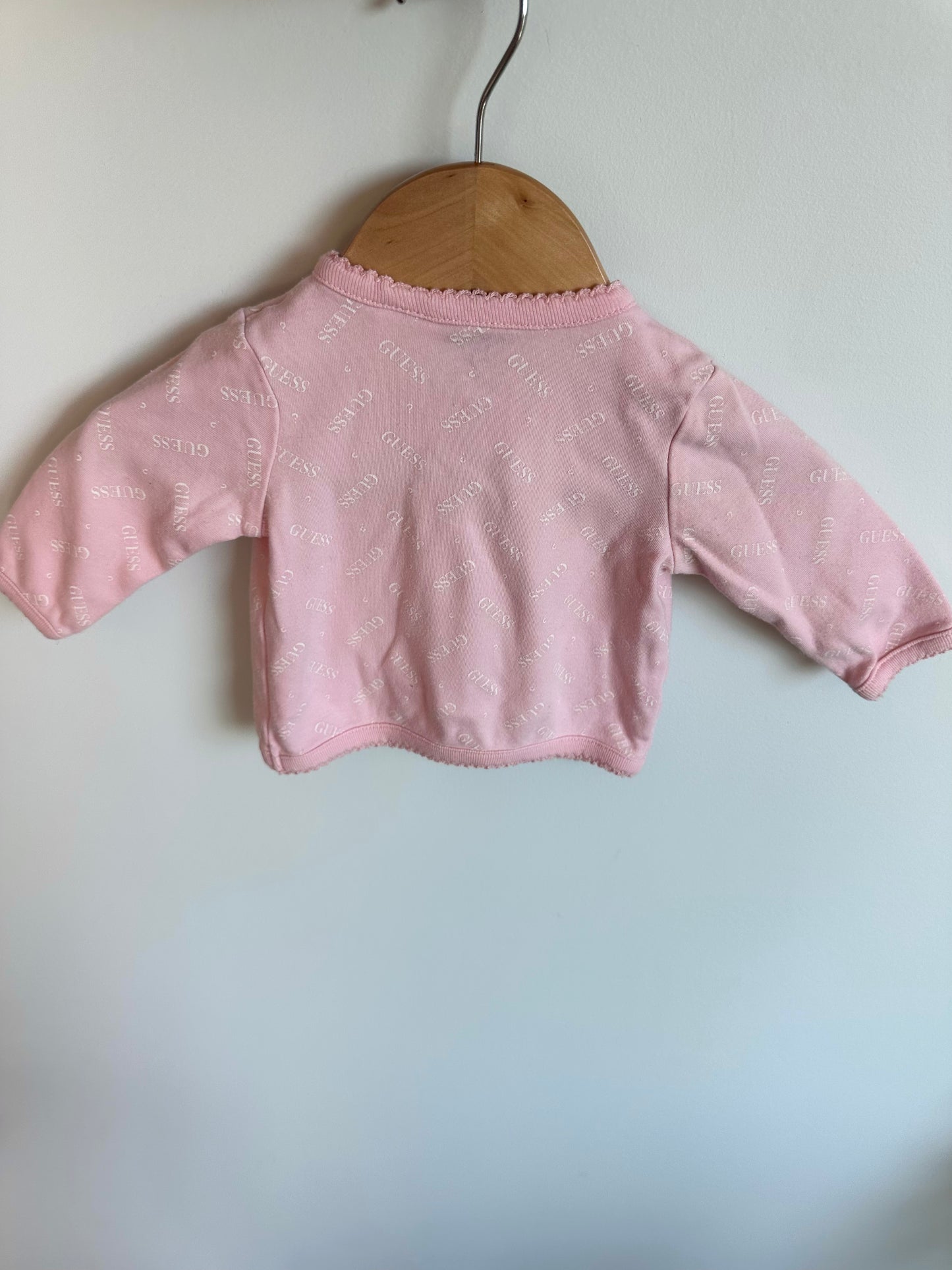 Guess Pink Wrap Long Sleeve Top / 3-6m