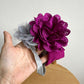 Fuchsia + Grey Headbands / 6m?