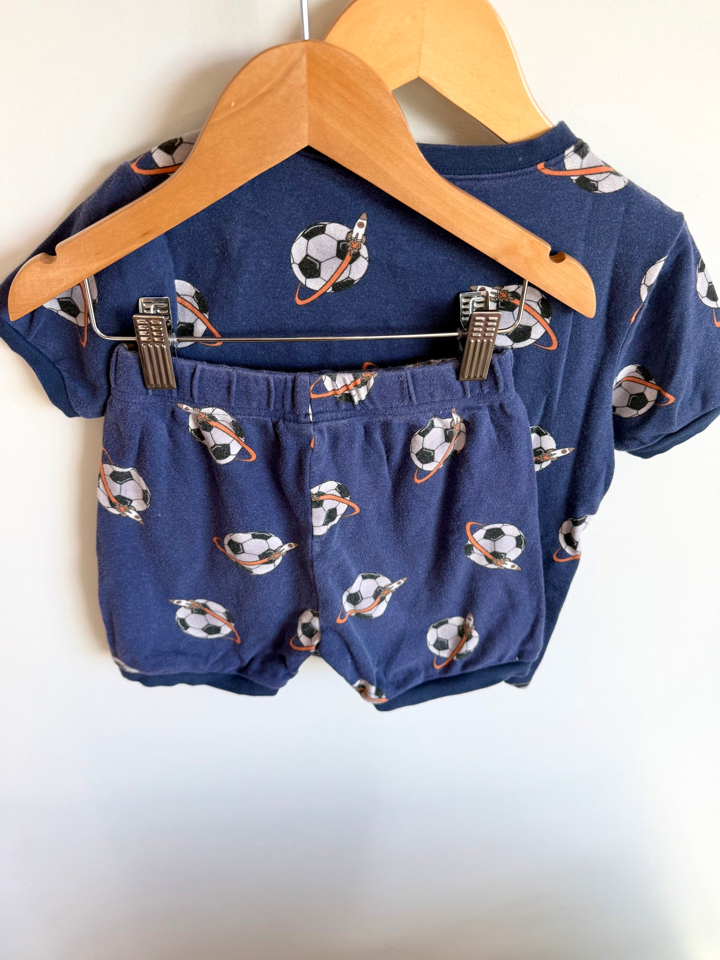 Soccer Rocket PJ Shorts + Top Set / 5-6 years