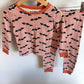 Glow in the Dark Bat Top + Pants PJ Set / 2-3T