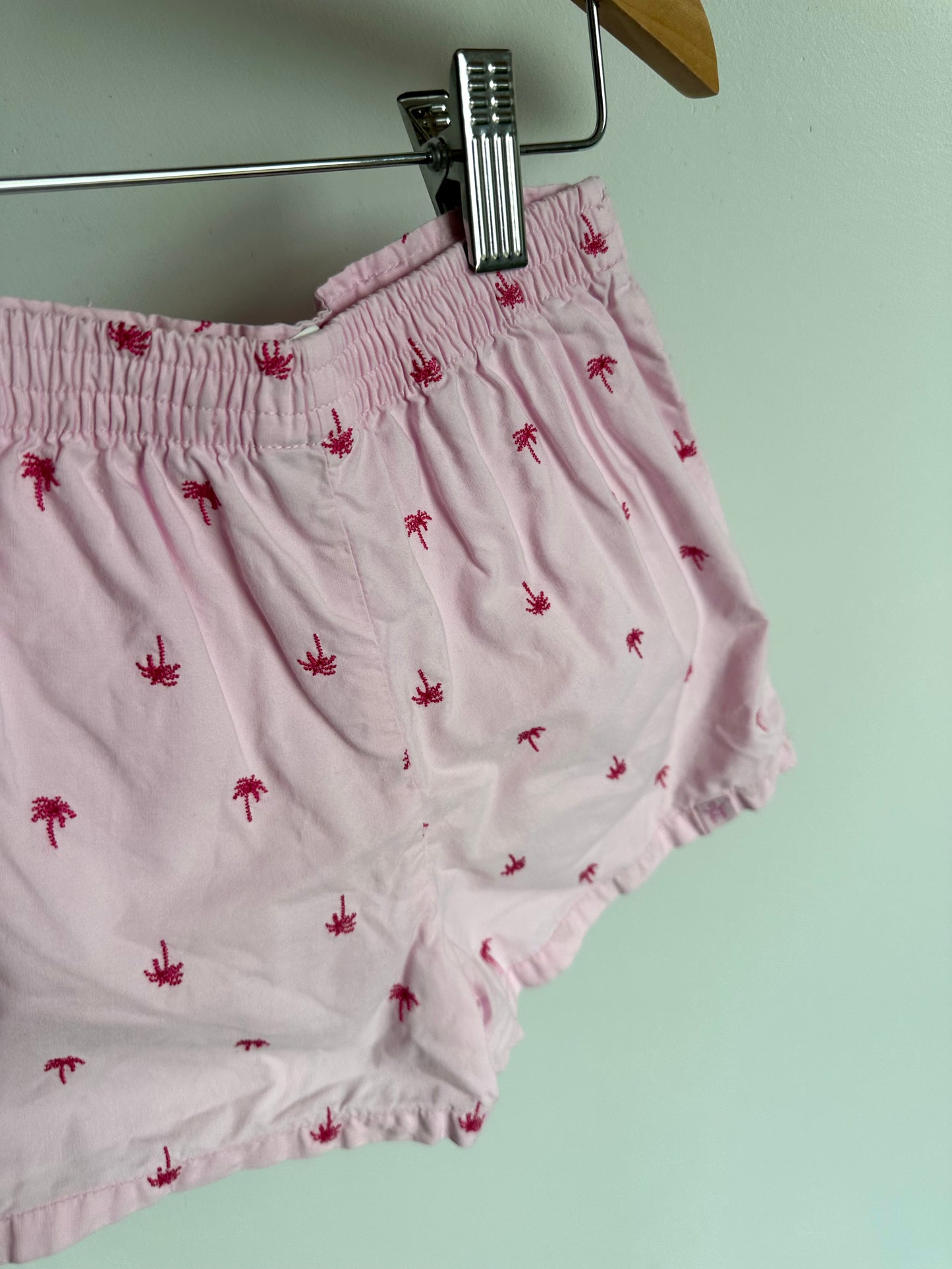 Vintage Pink Palm Skirt with Shorts / 18m