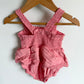 Pink Eyelet Detail Bubble Romper / 12-18m