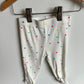 White Heart Leggings / 6-12m