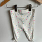 White Heart Leggings / 6-12m