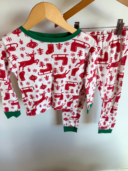 Red Sled PJ Set / 3-4T