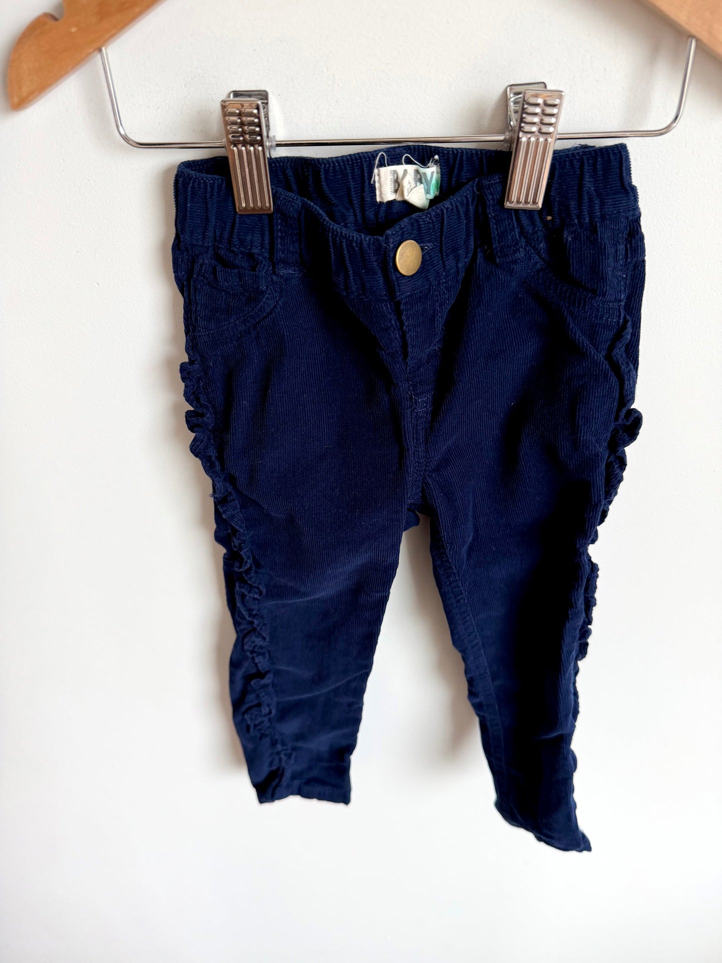 Ruffle Royal Blue Pants / 18-24m