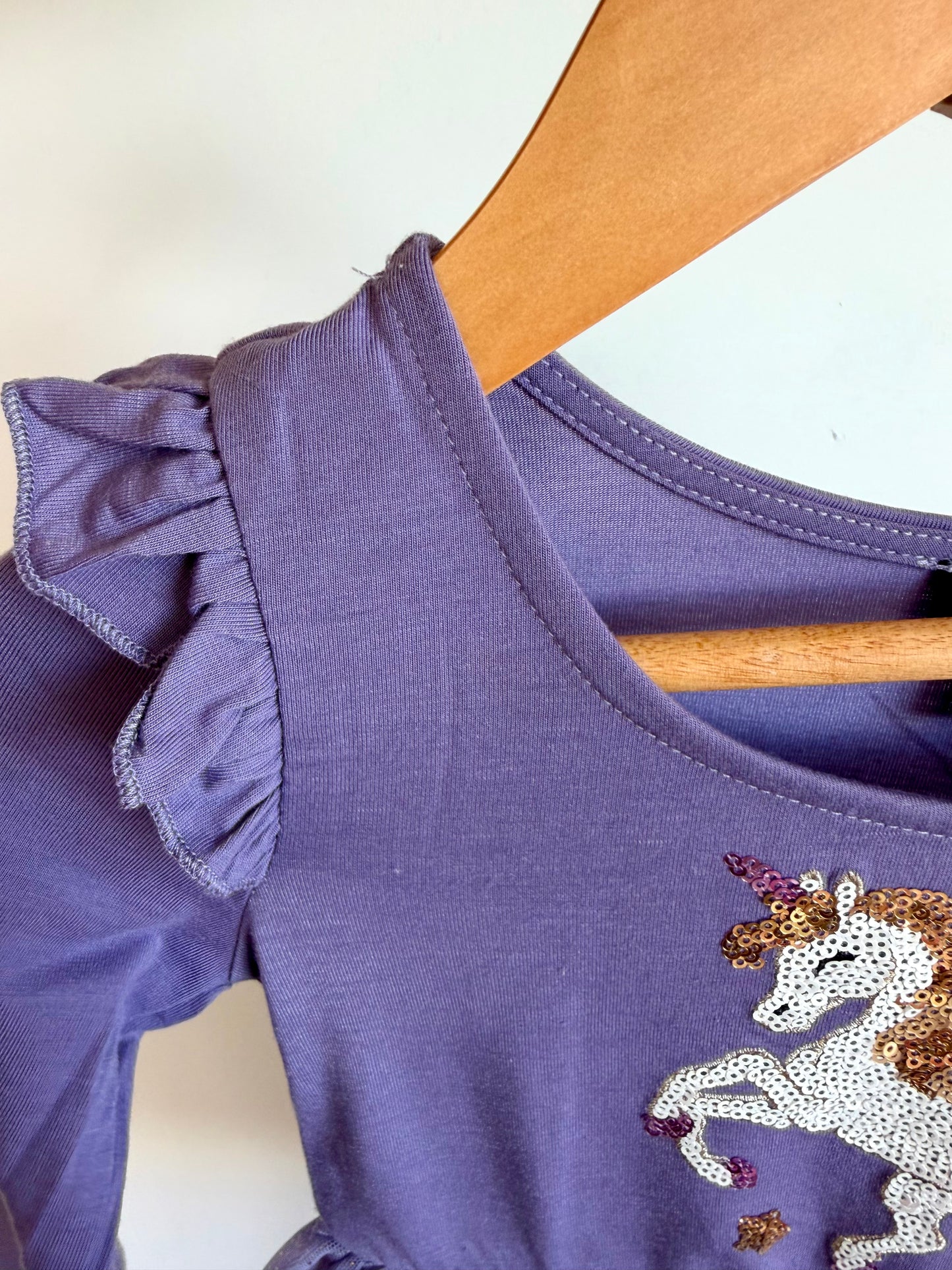 Unicorn Purple Tulle Dress / 3-4T