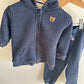 Navy Bear Sweater + Pants Set / 18-24m