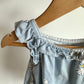 Blue Daisy Dress with Bodysuit / 12m